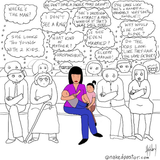 Where is the Man? Digital Cartoon - by nakedpastor