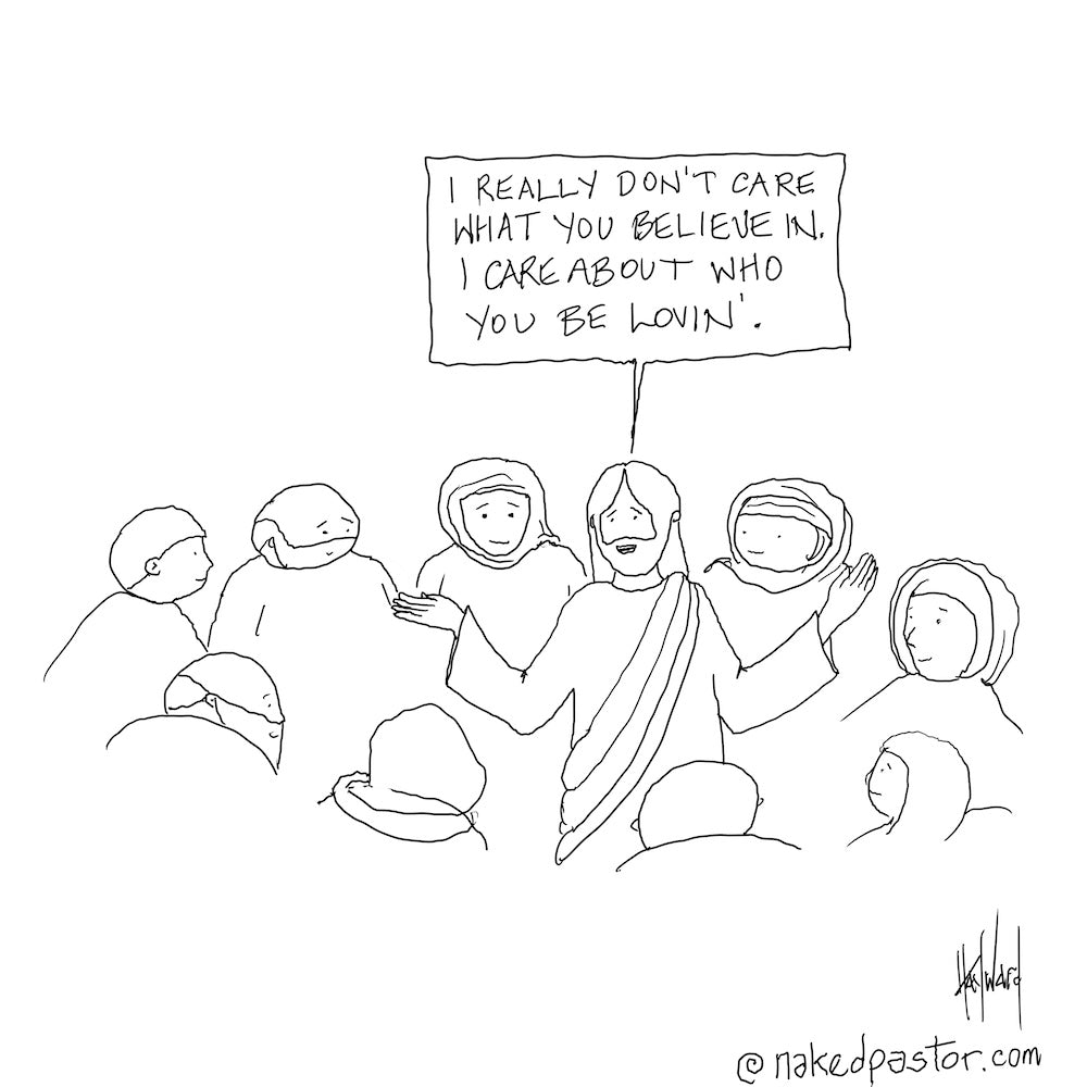 Who You Be Lovin Digital Cartoon - by nakedpastor