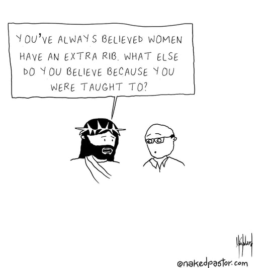 Women Have an Extra Rib Digital Cartoon - by nakedpastor