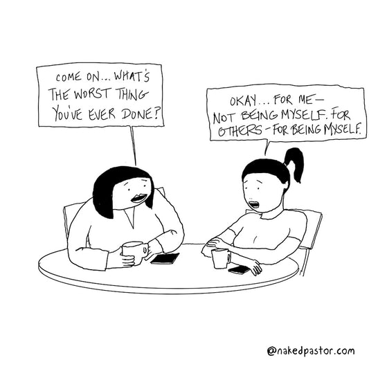 Worst Thing You've Ever Done Digital Cartoon - by nakedpastor