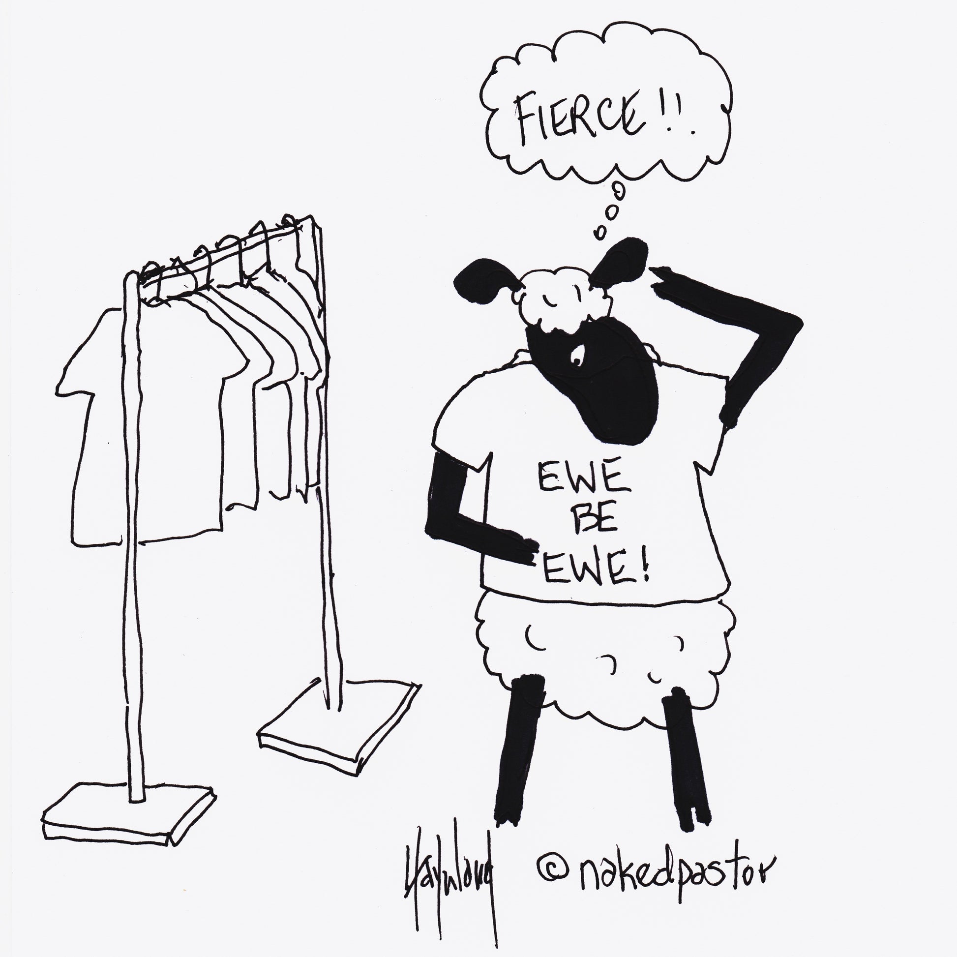 You be You Digital Cartoon - by nakedpastor