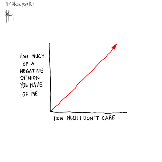 Your Negative Opinion Of Me Digital Cartoon - by nakedpastor