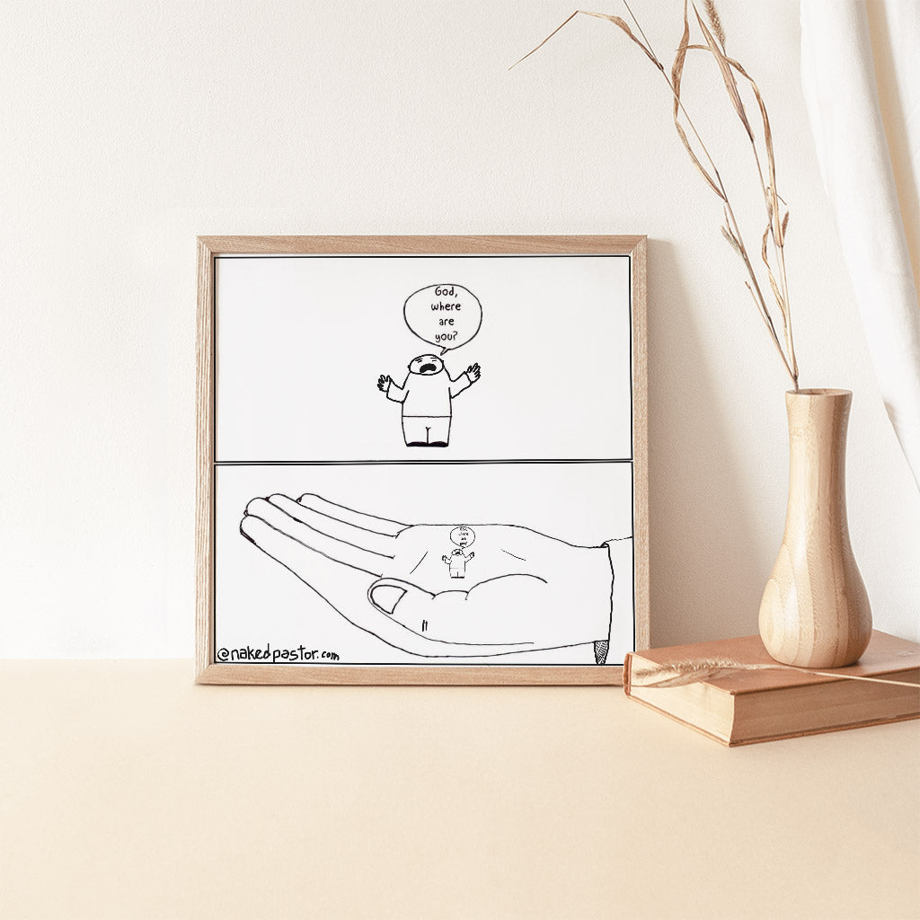 Zoom In Zoom Out Cartoon Print - by nakedpastor