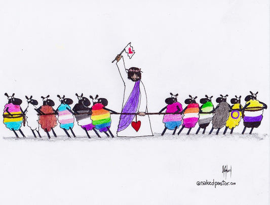 Tug of Wuv Digital Cartoon - by nakedpastor