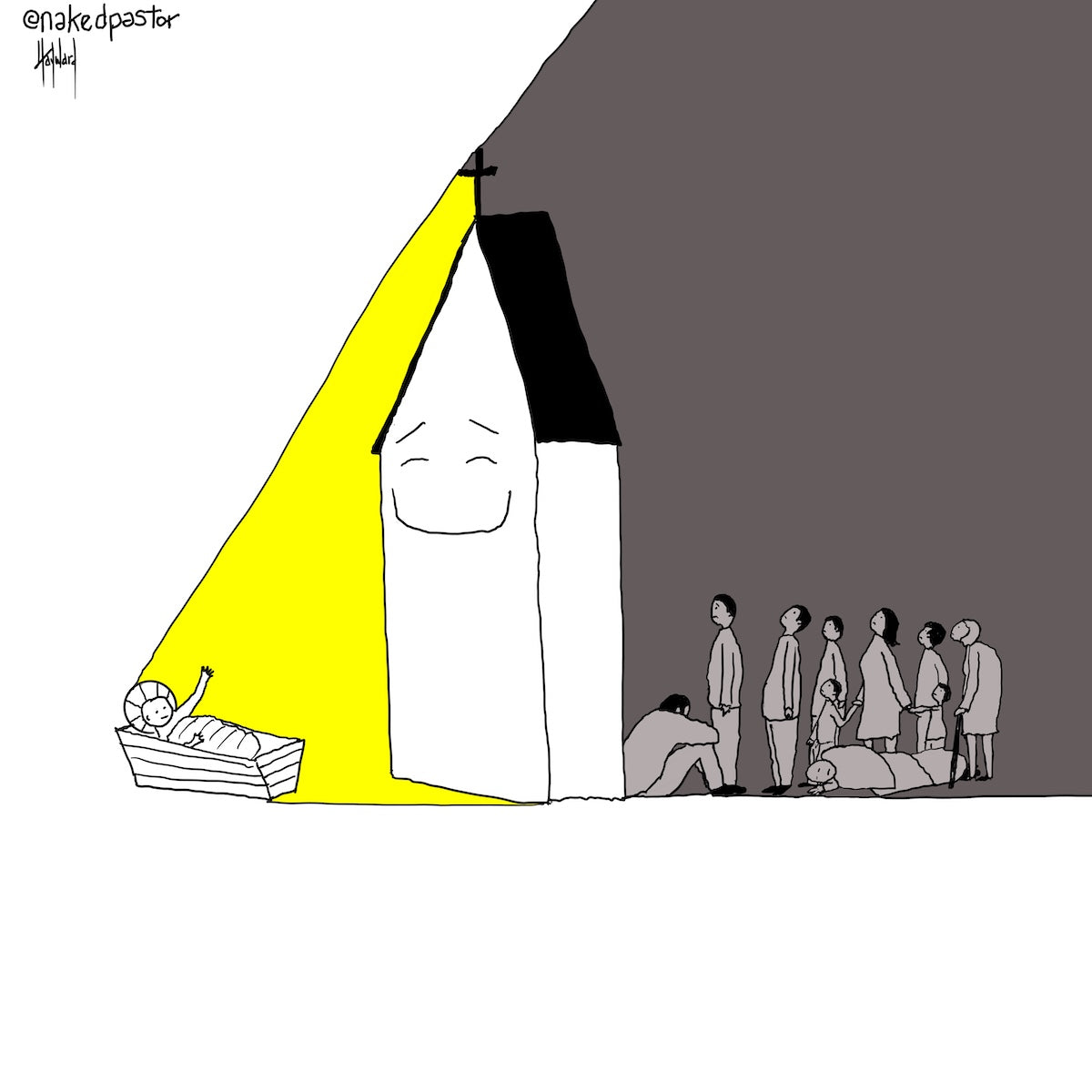 A Great Light Digital Cartoon - by nakedpastor