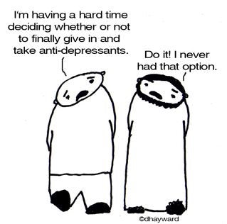 Antidepressants Digital Cartoon - by nakedpastor