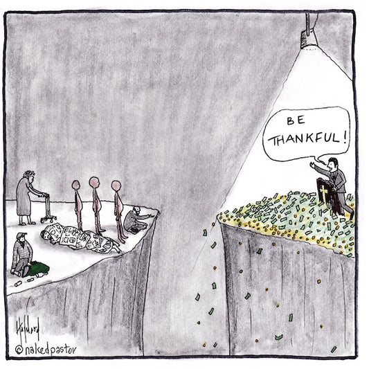 Be Thankful Digital Cartoon - by nakedpastor