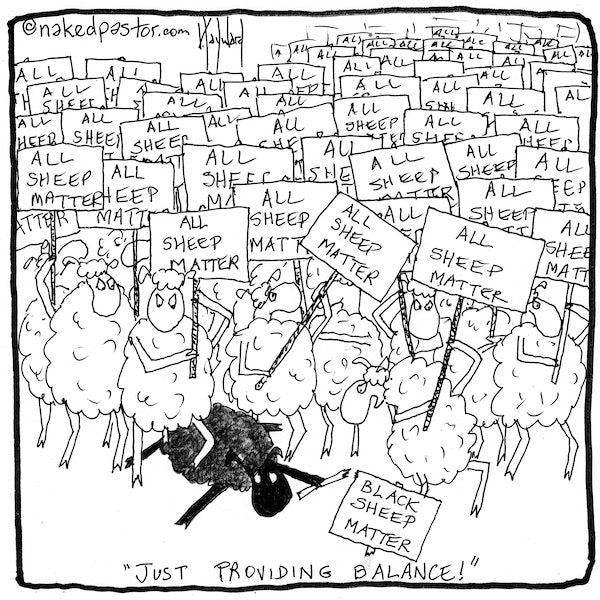 Black Sheep Matter Digital Cartoon - by nakedpastor
