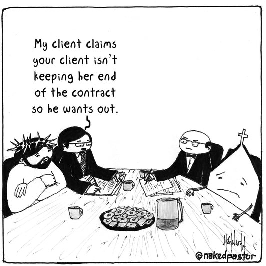 Contract Digital Cartoon - by nakedpastor