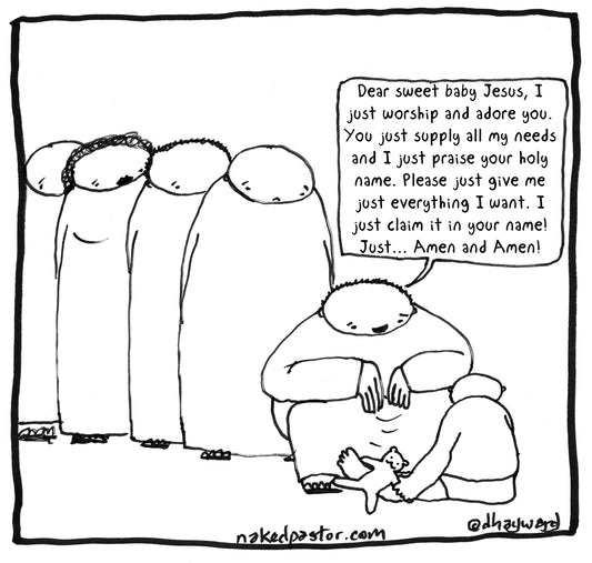 Dear Sweet Baby Jesus Digital Cartoon - by nakedpastor