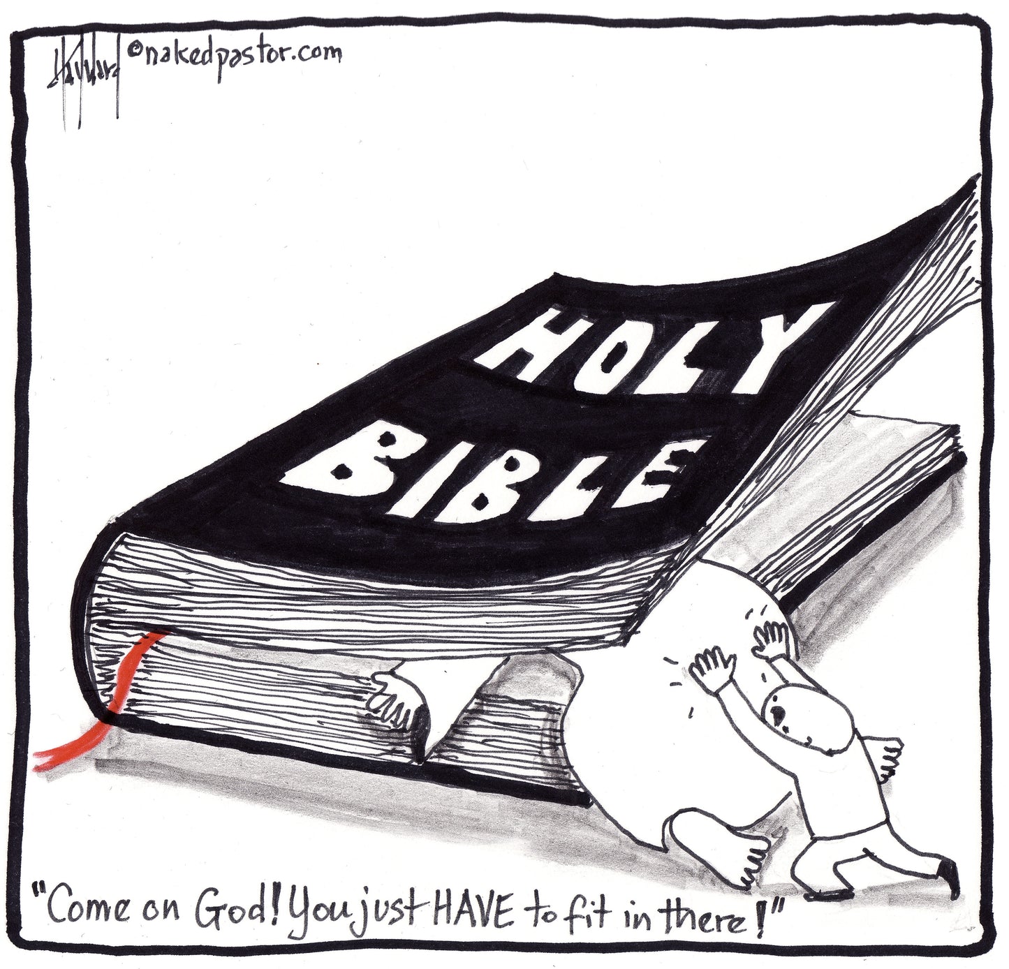 God Fit Digital Cartoon - by nakedpastor