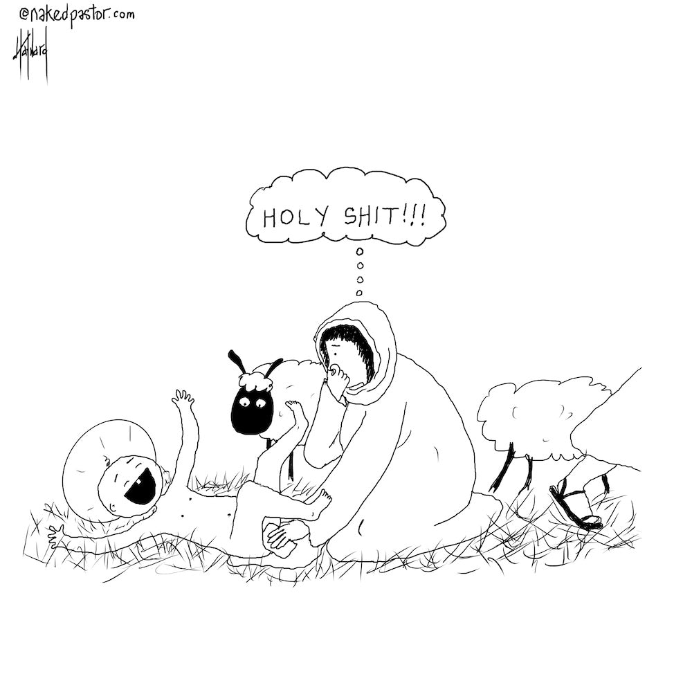 Holy Shit Digital Cartoon - by nakedpastor