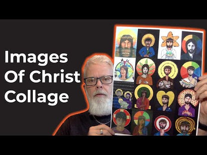 Christ Collage Print