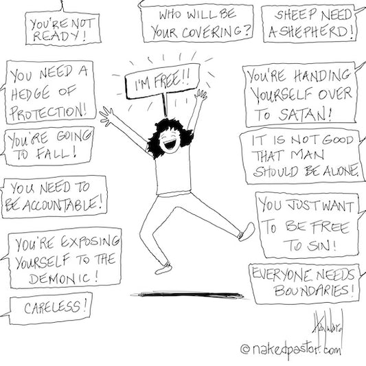 I'm Free Digital Cartoon - by nakedpastor