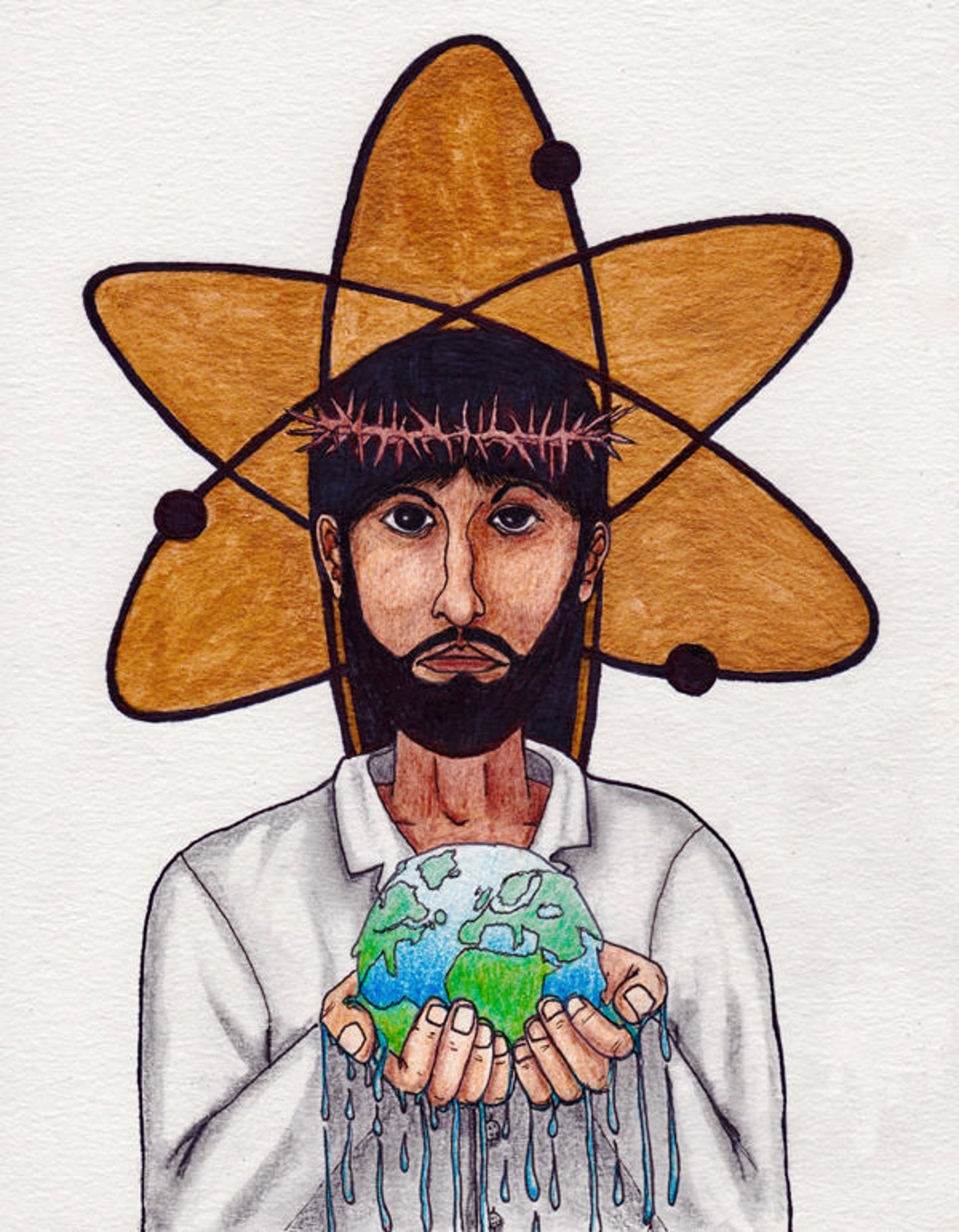 Science and Wonders Images of Christ Print - by nakedpastor