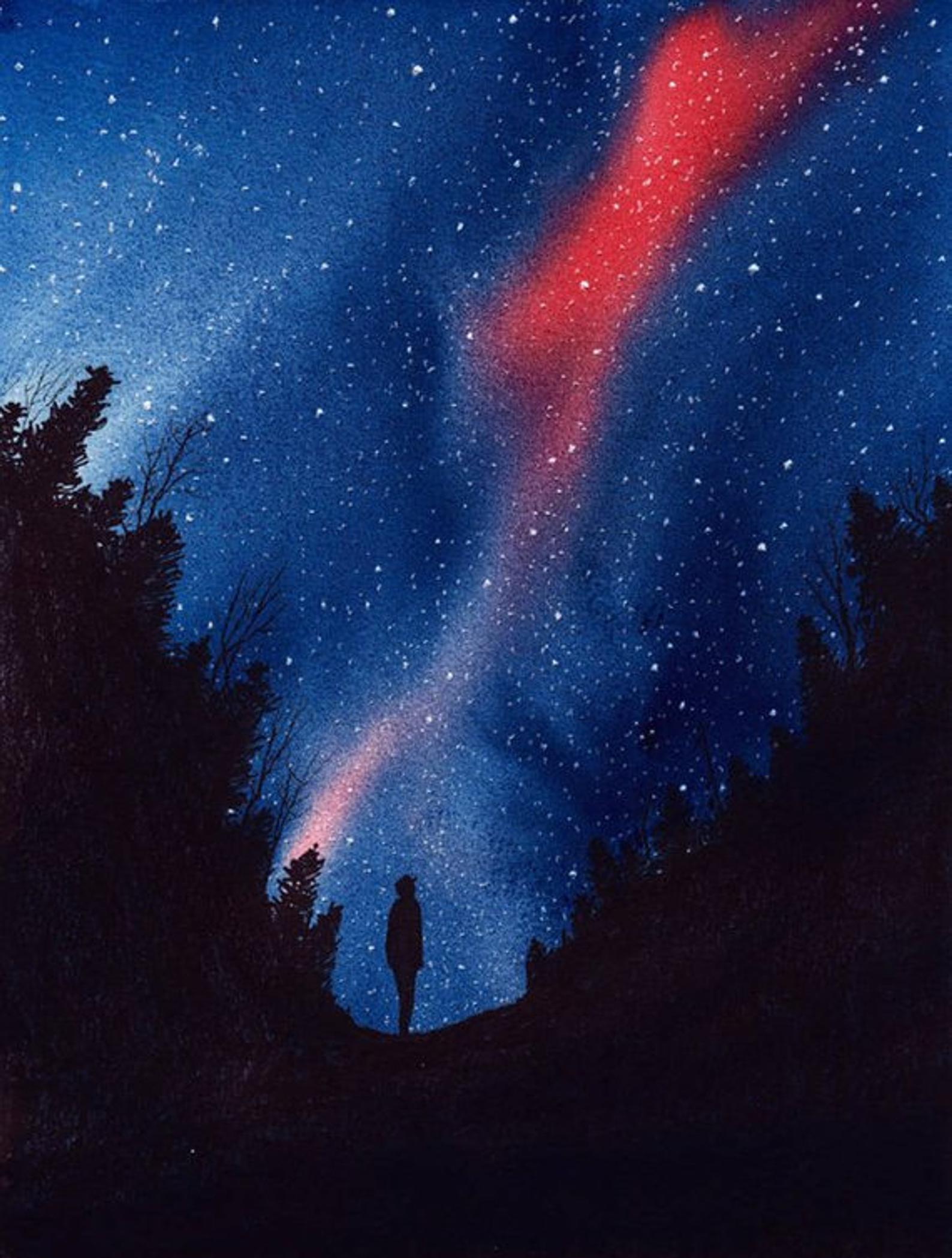 Am I Seen Watercolor Print - by nakedpastor