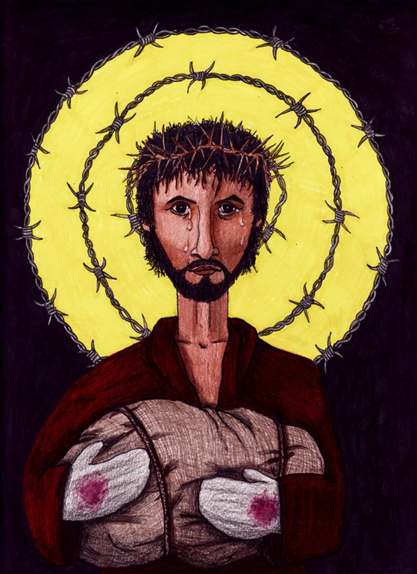 RefuJesus Image of Christ Print - by nakedpastor