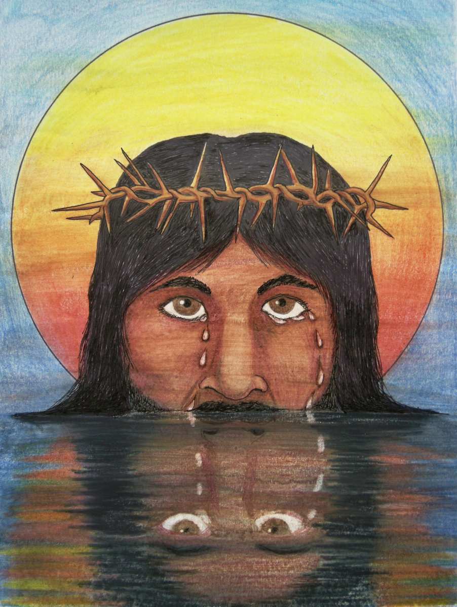 Jesus Cries Print - by nakedpastor