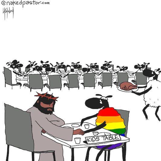 Kids Table Digital Cartoon - by nakedpastor