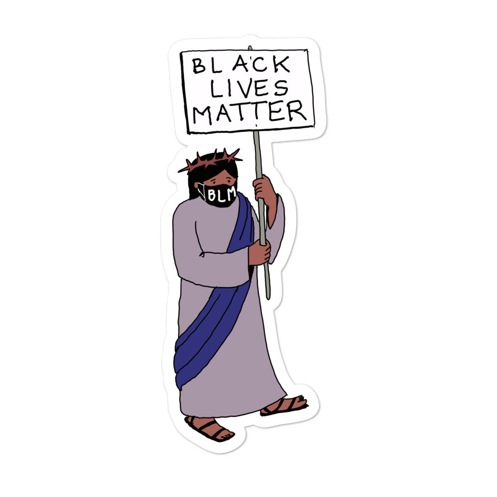 Black Lives Matter Bubble-free Stickers - by nakedpastor