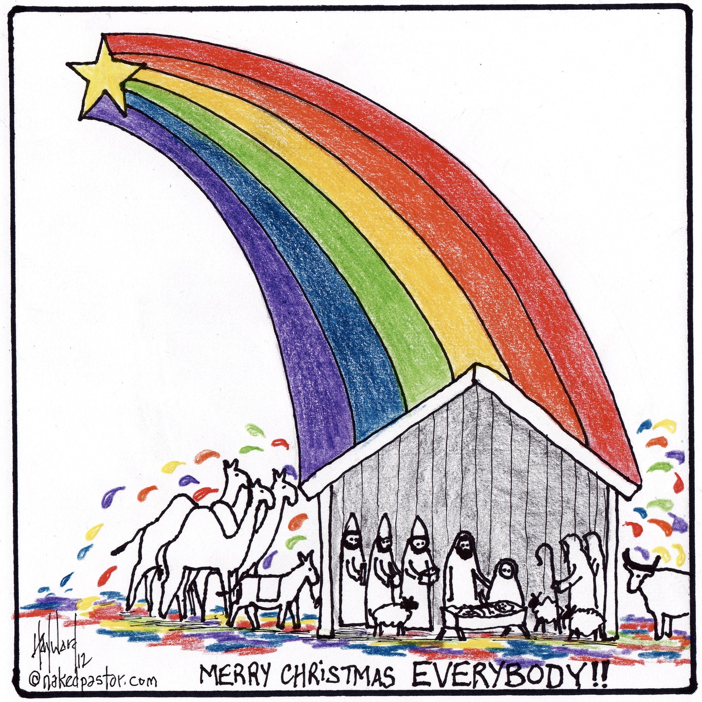 LGBTQ Christmas Digital Cartoon - by nakedpastor