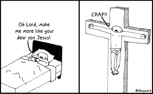 Like Jesus Digital Cartoon - by nakedpastor