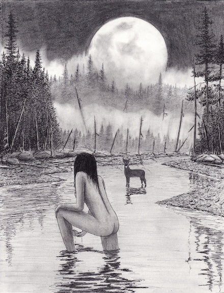 Sophia Longing Original Drawing - by nakedpastor