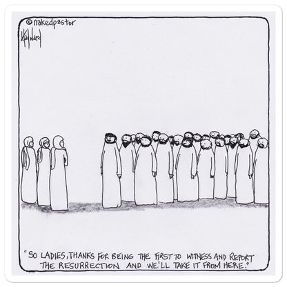 Women and the Resurrection Sticker