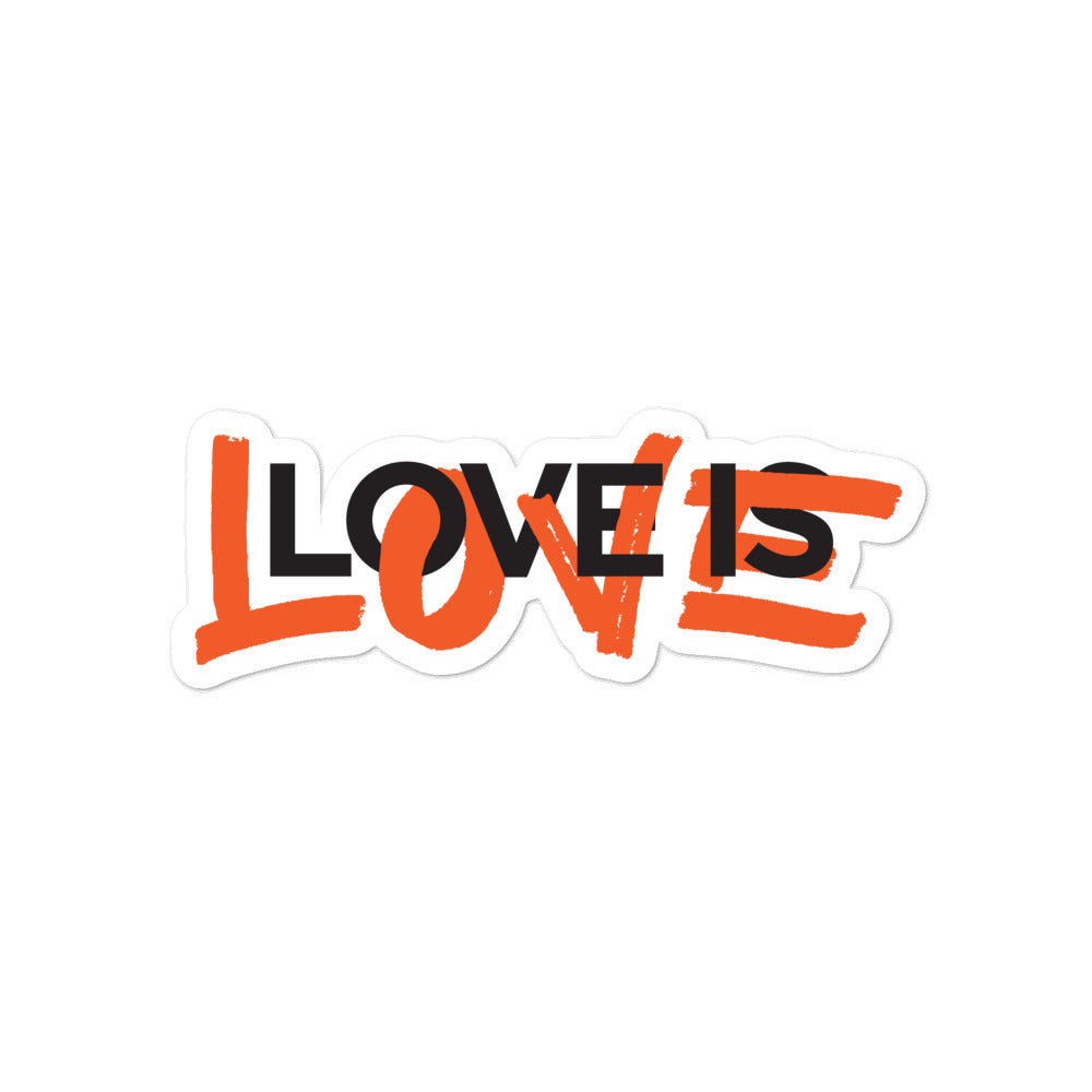 Love is Love Bubble-free stickers - by nakedpastor