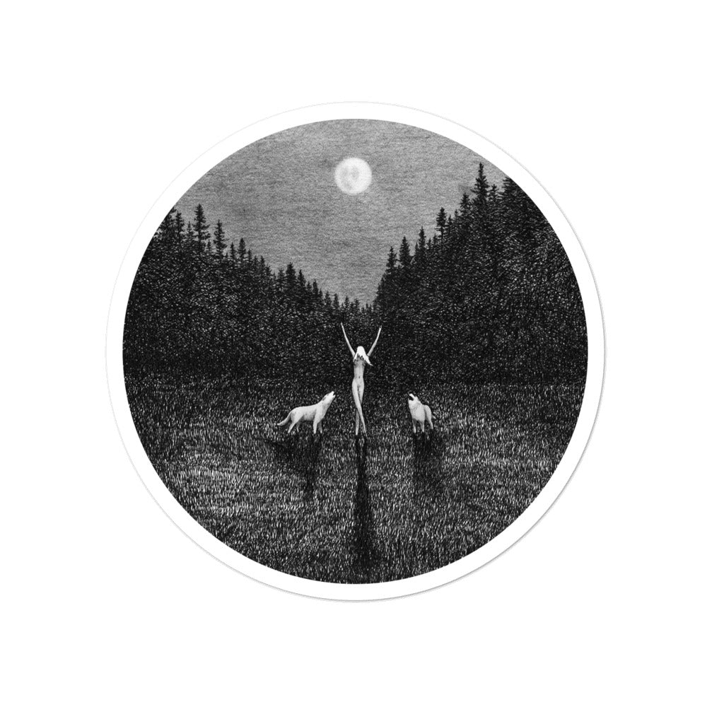 Sophia Wild Sticker - by nakedpastor