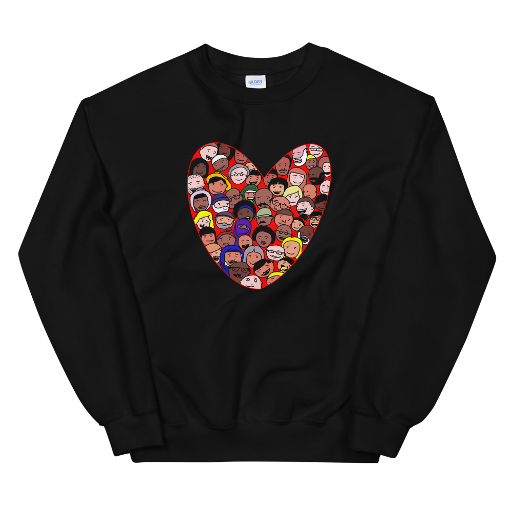 Love Everybody Unisex Sweatshirt - by nakedpastor