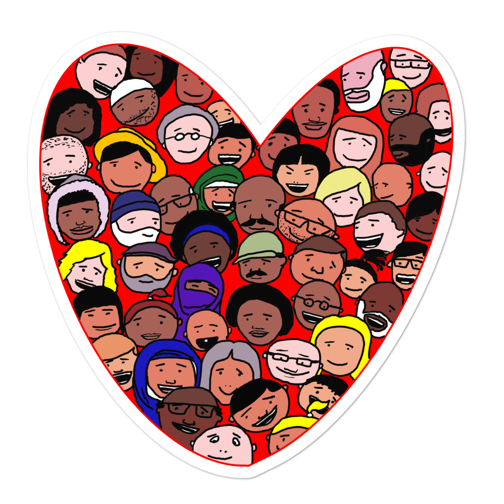 Love Everybody Sticker - by nakedpastor