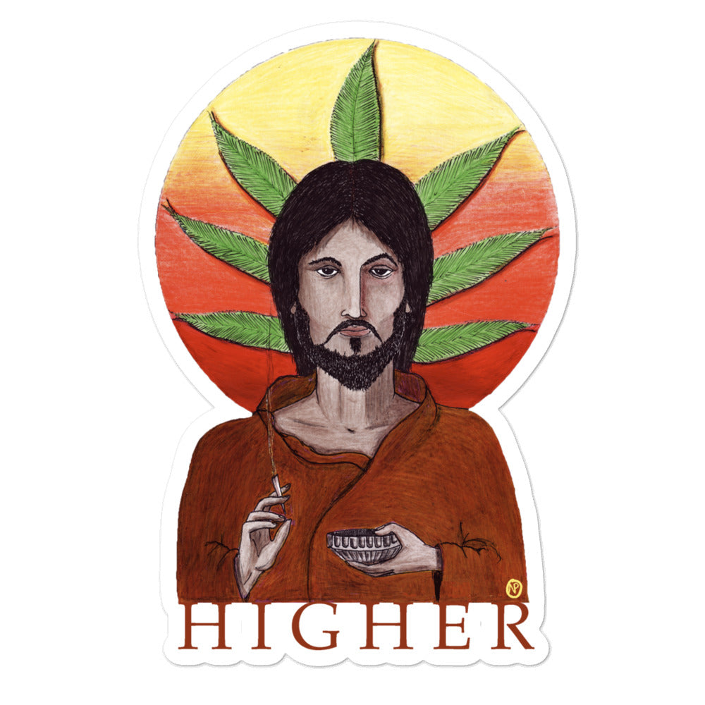 Higher Sticker - by nakedpastor