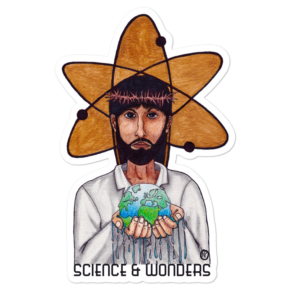 Science and Wonders Sticker - by nakedpastor