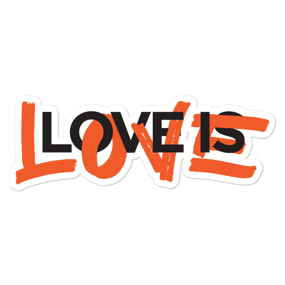 Love is Love Bubble-free stickers - by nakedpastor