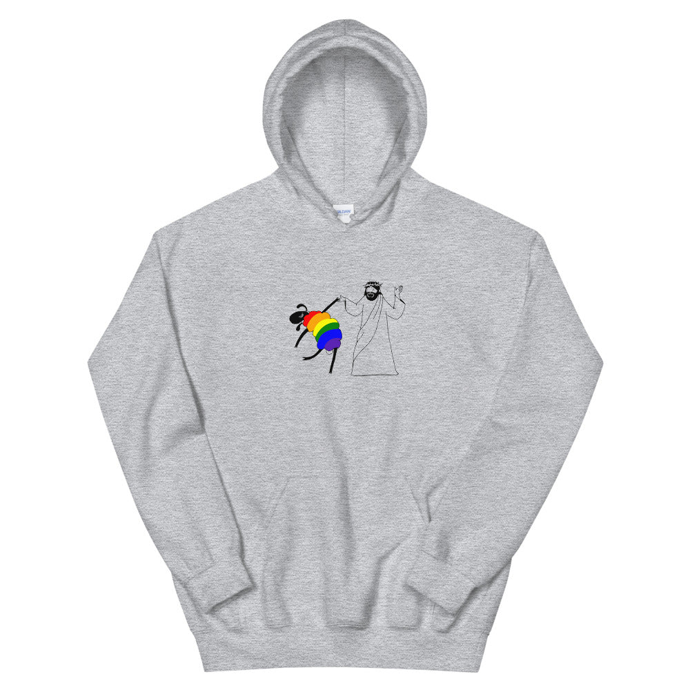 Jesus Dances with the LGBTQ Sheep Unisex Hoodie