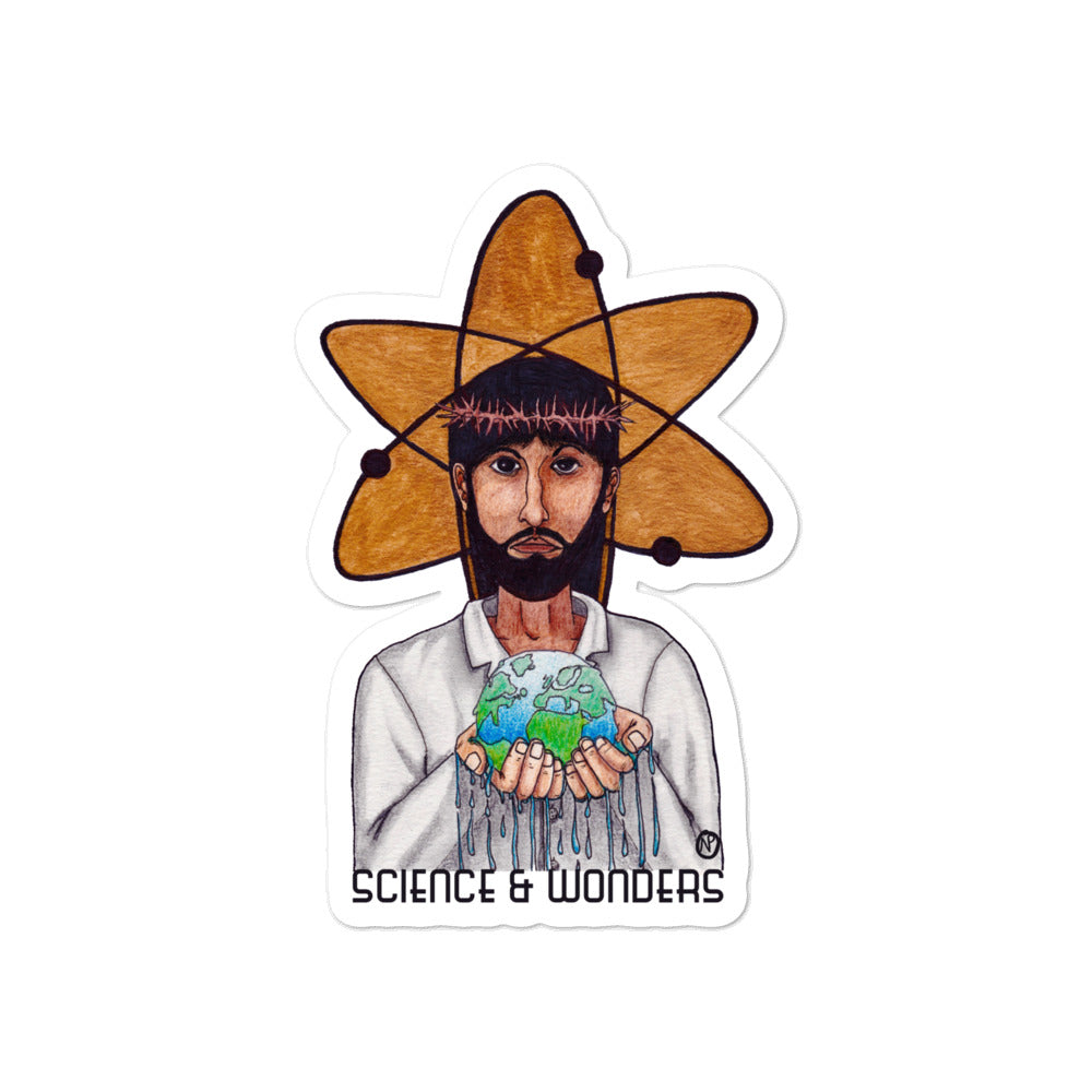 Science and Wonders Sticker - by nakedpastor
