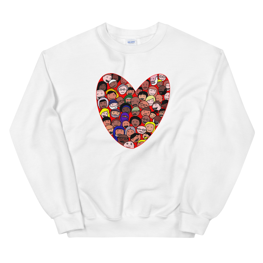 Love Everybody Unisex Sweatshirt - by nakedpastor