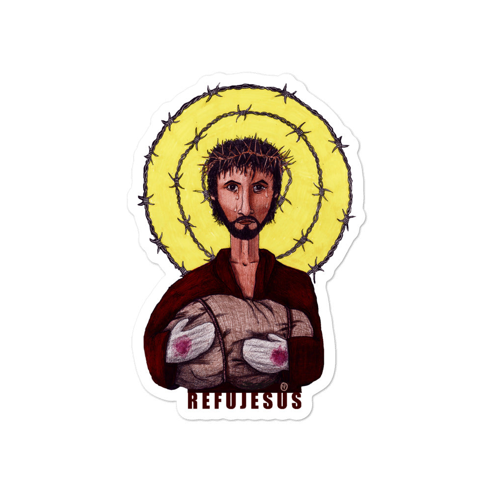 RefuJesus Sticker - by nakedpastor