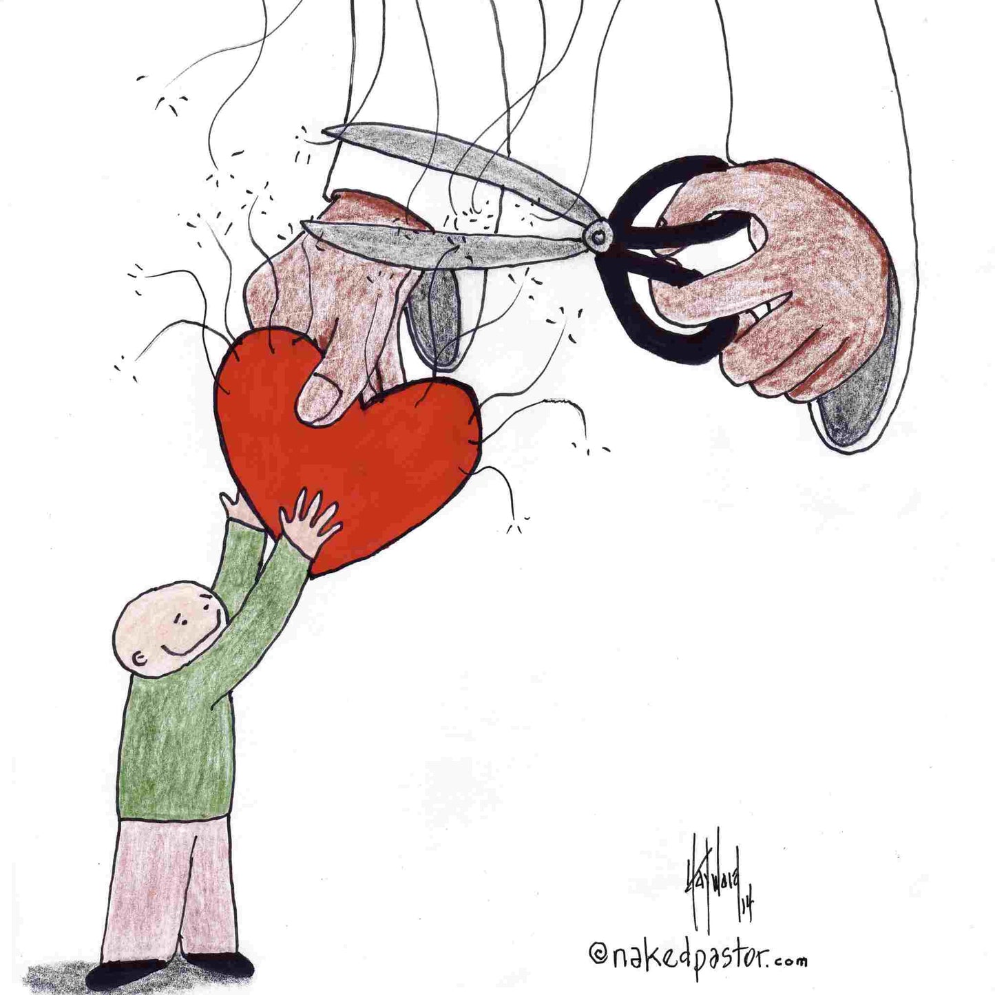 No Strings Attached Print - by nakedpastor