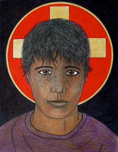 Questioner Image of Christ Print - by nakedpastor