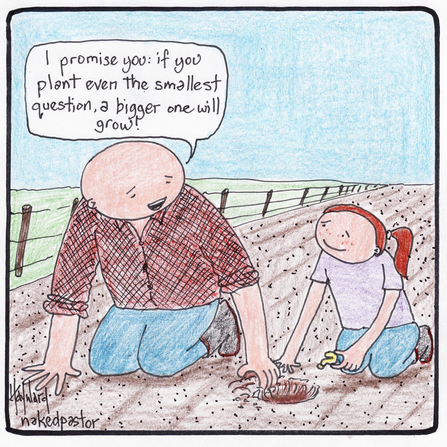 Question Seeds Digital Cartoon - by nakedpastor