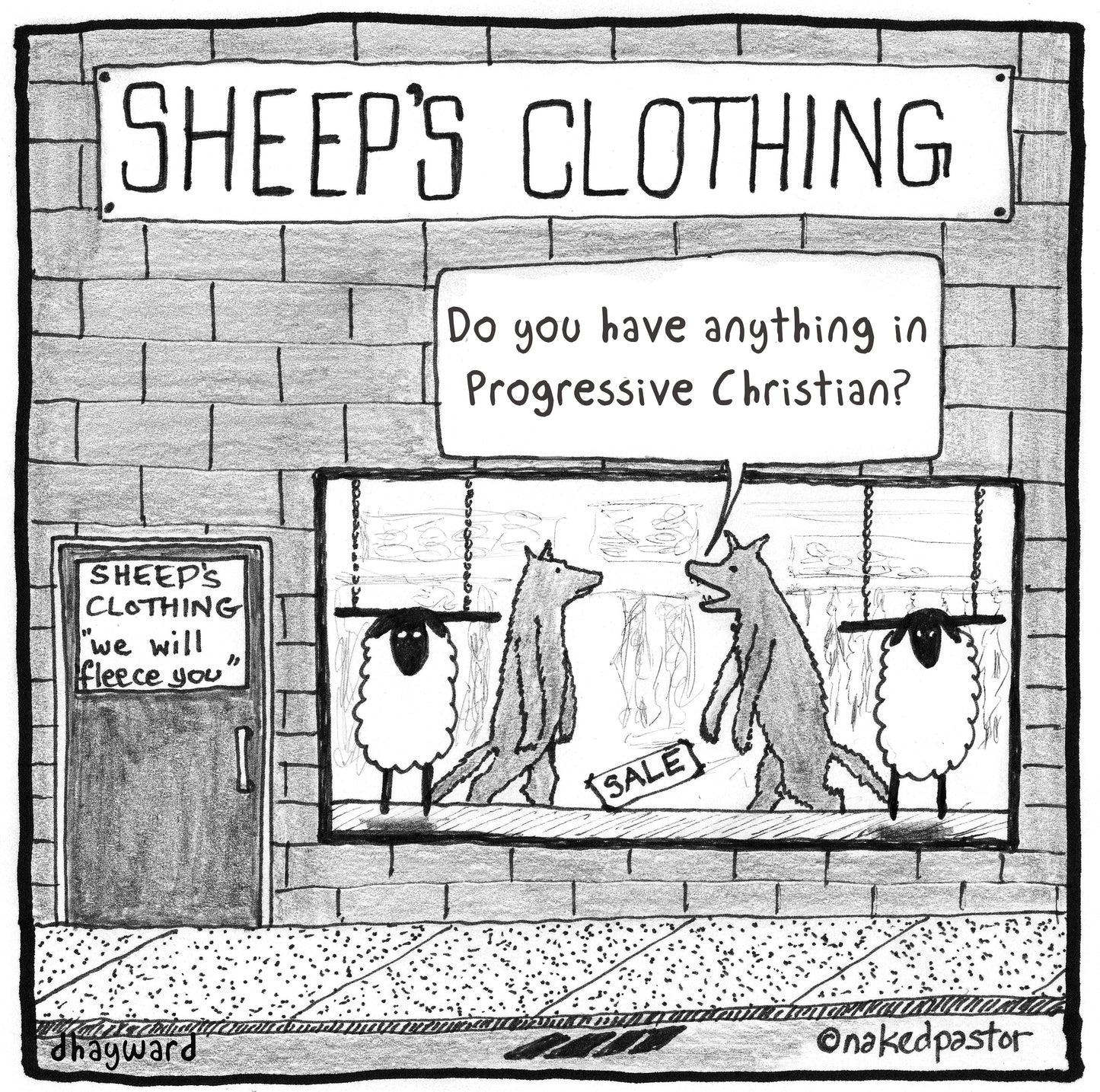 Progressive Sheep's Clothing Digital Cartoon - by nakedpastor