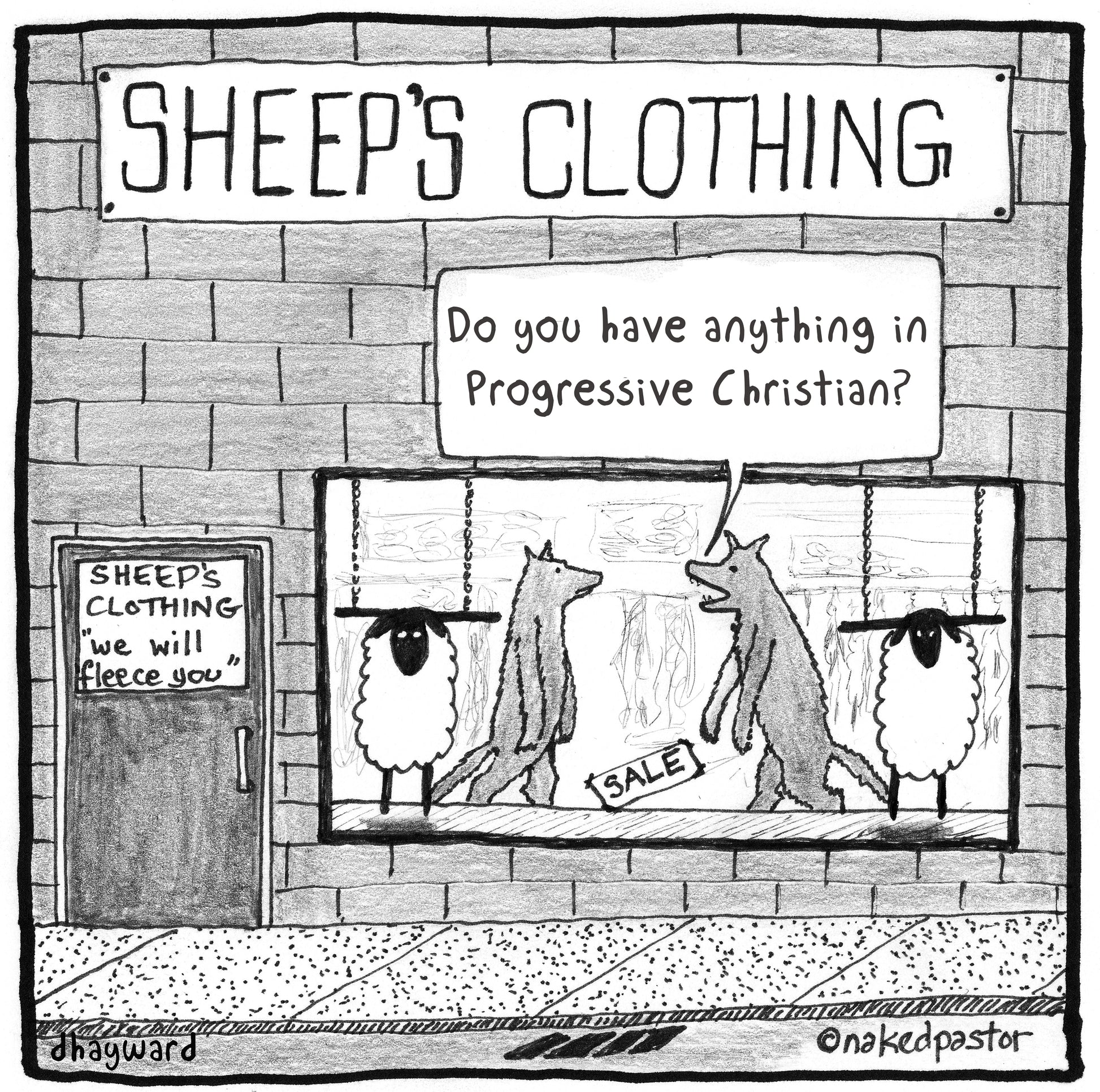 Progressive Sheep's Clothing Digital Cartoon - by nakedpastor