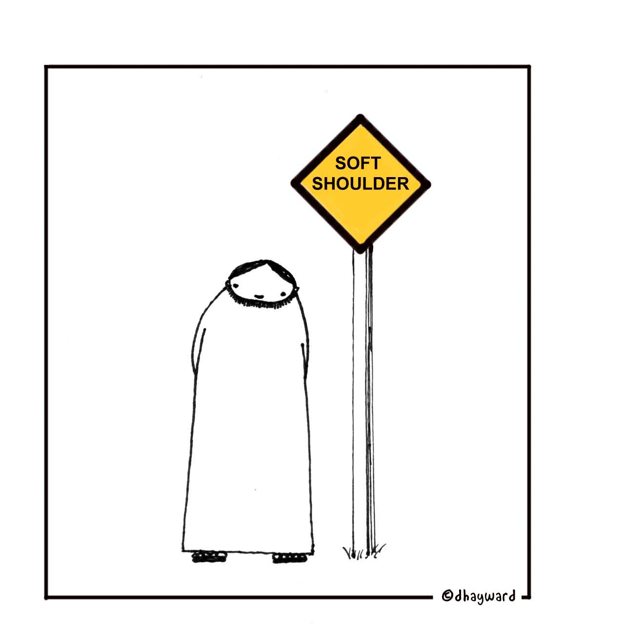 Soft Shoulder 2 Digital Cartoon - by nakedpastor