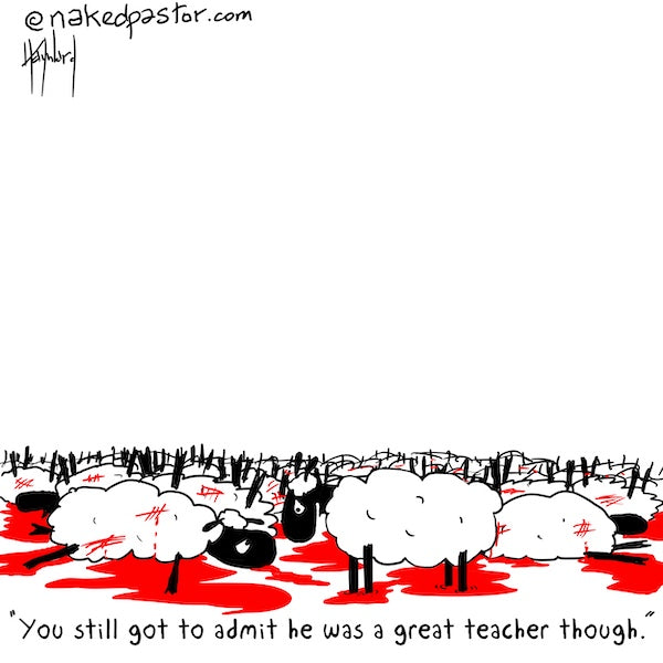 When Abusers Are Great Teachers Digital Cartoon - by nakedpastor