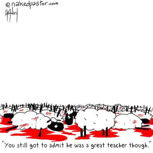 When Abusers Are Great Teachers Digital Cartoon - by nakedpastor