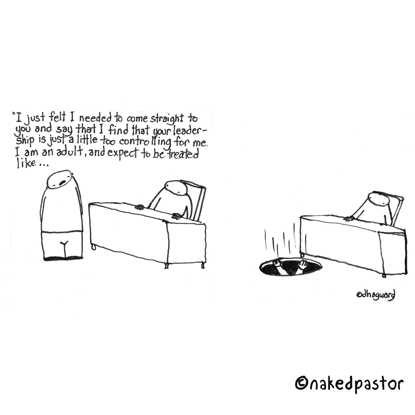 Trap Door Digital Cartoon - by nakedpastor