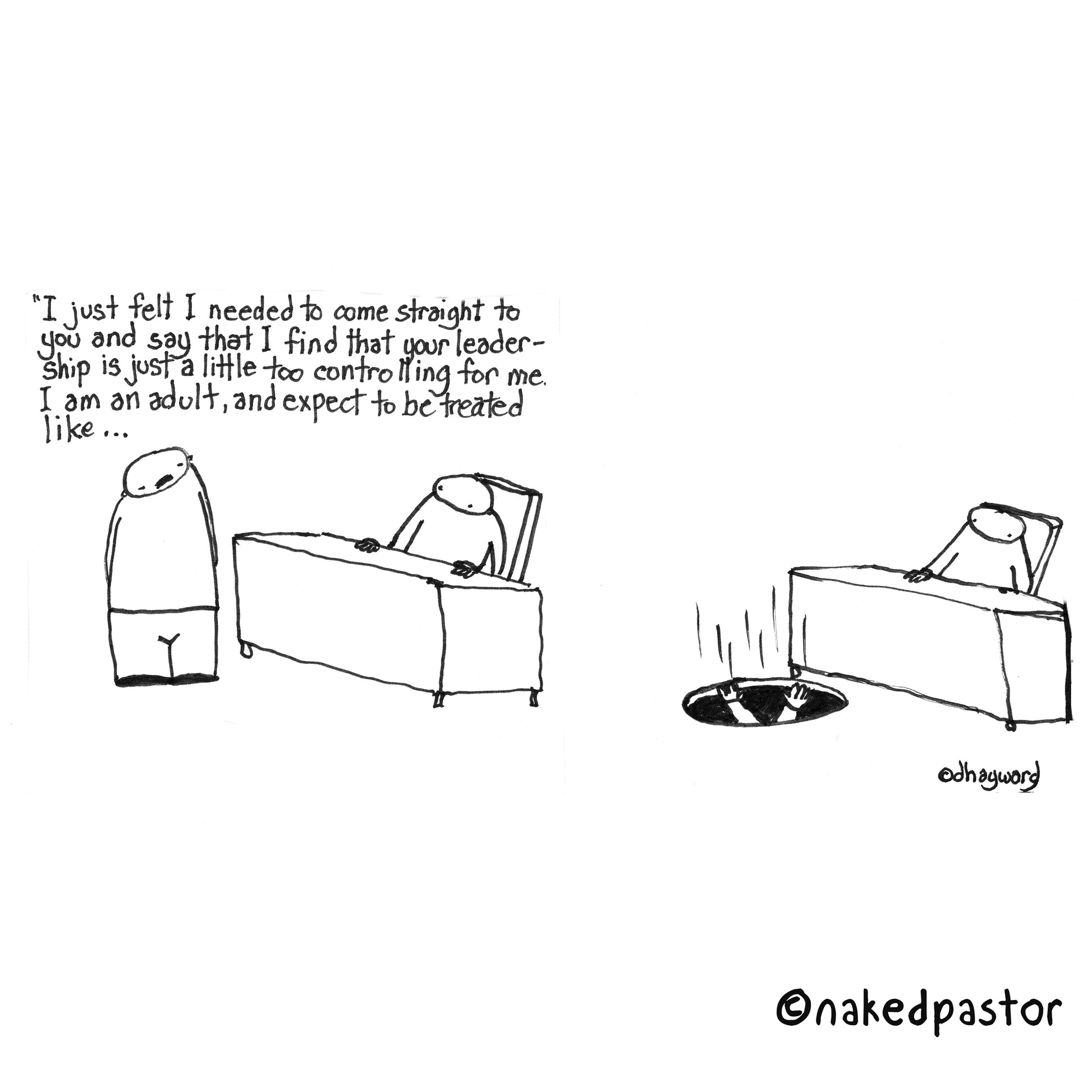 Trap Door Digital Cartoon - by nakedpastor