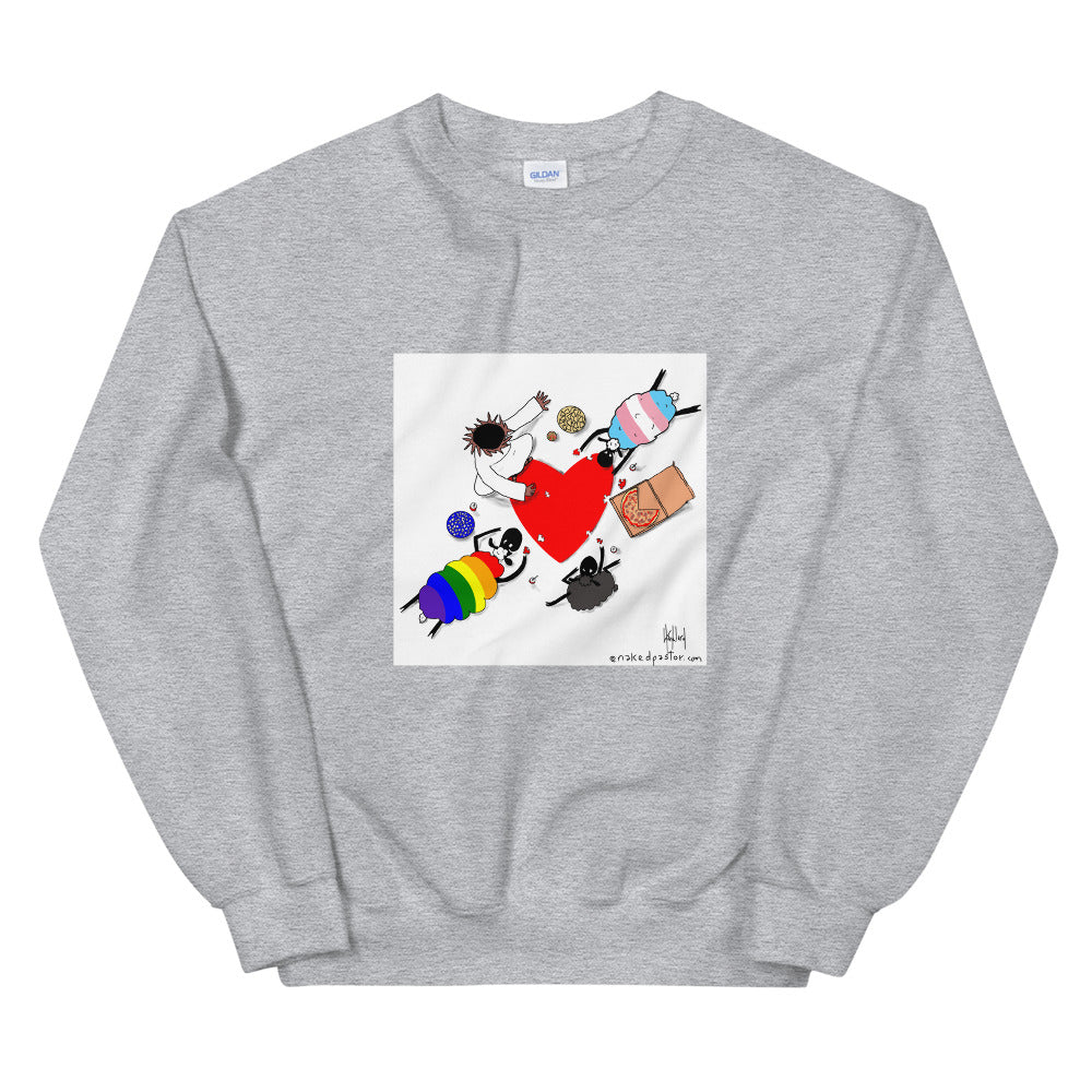 Puzzle of Love Sweatshirt - by nakedpastor